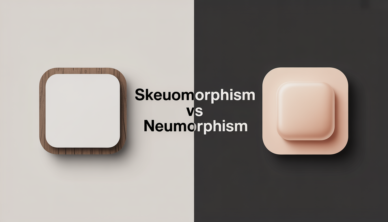 Skeuomorphism vs Neumorphism: Design Principles Explained