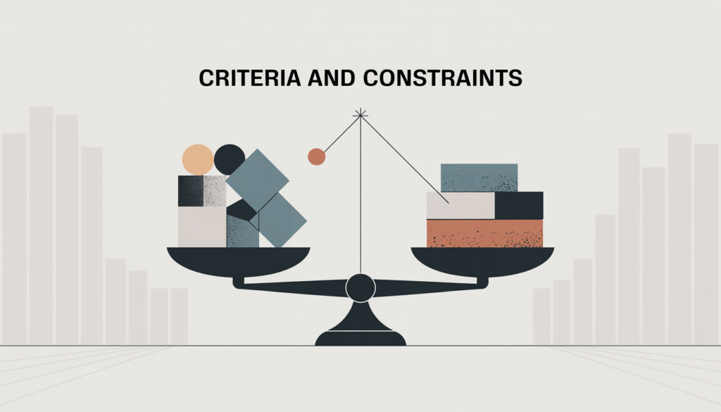 Understanding Criteria and Constraints