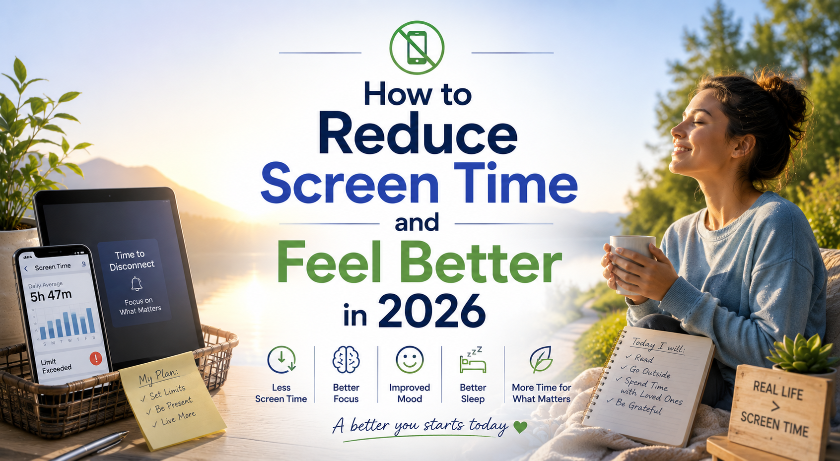 Digital Detox Guide: How to Reduce Screen Time and Feel Better in 2026